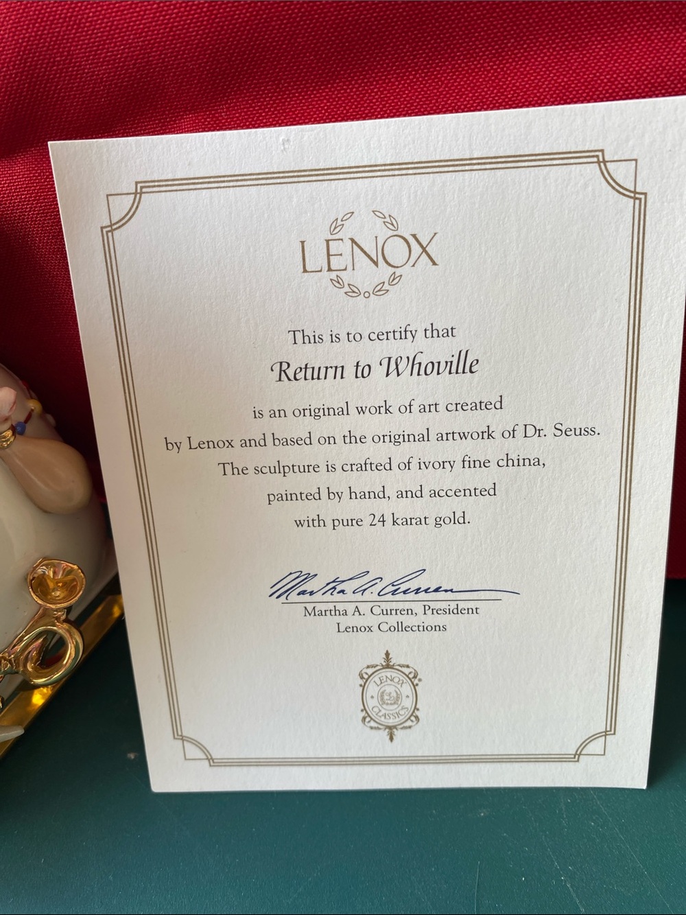 LENOX Dr. Seuss “Return to Whoville” Grinch and Sleigh Figurine. - Picture 5 of 7